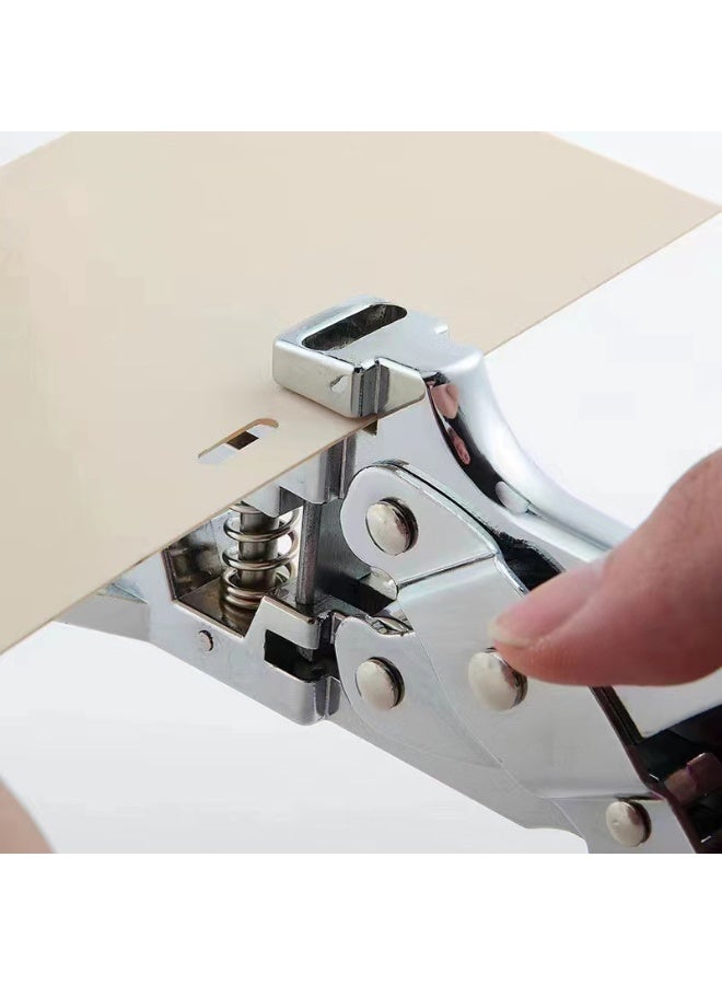 كارتوجيفز مثقب 3 في 1 لبطاقات الهوية، مثقب بطاقات يدوي لمواد PVC، وبطاقات العمل، والورق المقوى، فتحة مستطيلة 1/8 بوصة × 33/64 بوصة، فتحة دائرية 3/16 بوصة، وأداة تقريب الزوايا R5 - Image 3